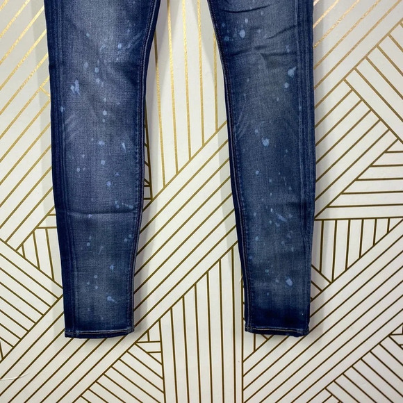 MCGUIRE‎ Newton Splatter Skinny Jeans in Dark Wash Blue Size US 25 - Picture 5 of 11